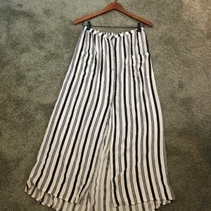 Billabong Striped Casual Beach Maxi Skirt